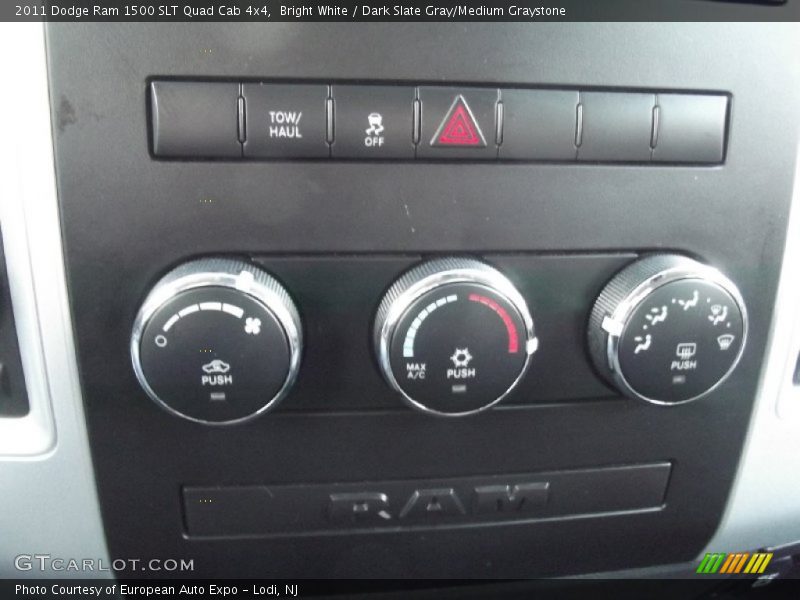 Bright White / Dark Slate Gray/Medium Graystone 2011 Dodge Ram 1500 SLT Quad Cab 4x4
