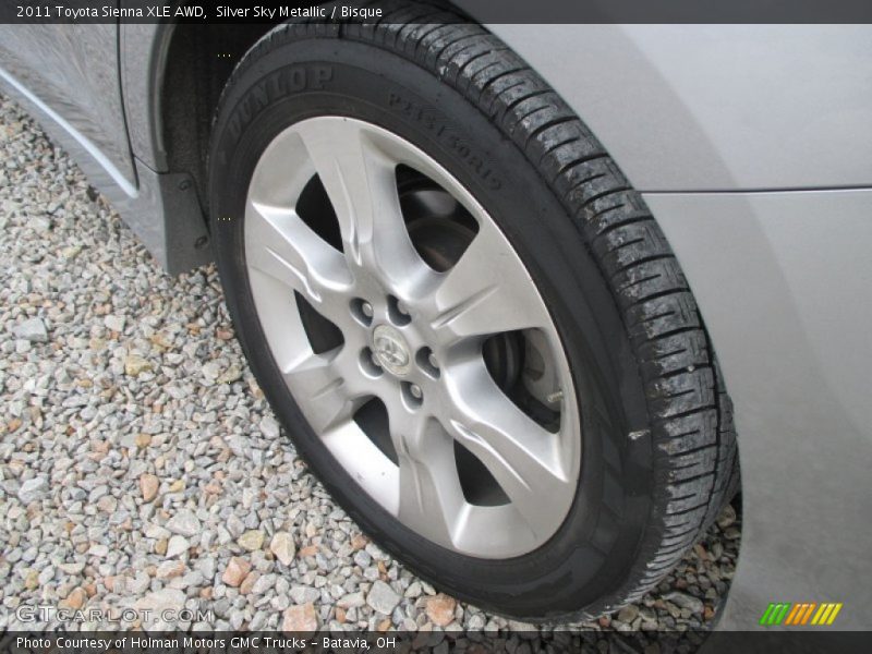 Silver Sky Metallic / Bisque 2011 Toyota Sienna XLE AWD