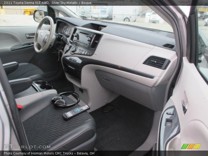 Silver Sky Metallic / Bisque 2011 Toyota Sienna XLE AWD