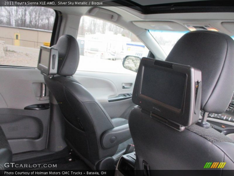 Silver Sky Metallic / Bisque 2011 Toyota Sienna XLE AWD
