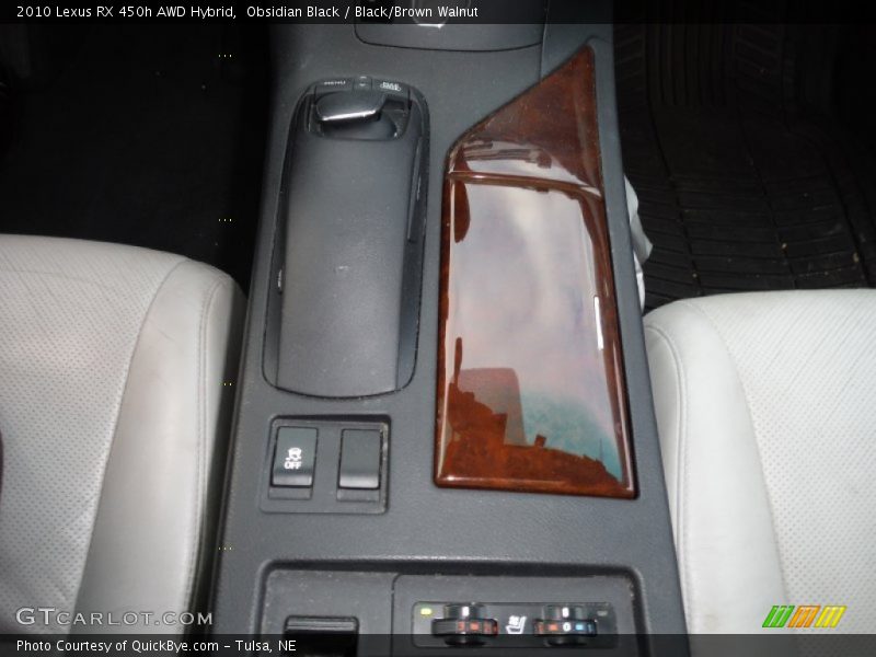 Obsidian Black / Black/Brown Walnut 2010 Lexus RX 450h AWD Hybrid