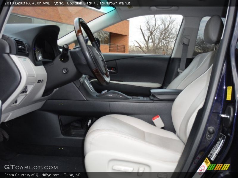 Obsidian Black / Black/Brown Walnut 2010 Lexus RX 450h AWD Hybrid