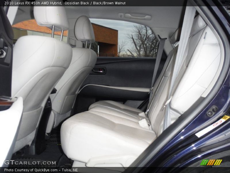 Obsidian Black / Black/Brown Walnut 2010 Lexus RX 450h AWD Hybrid
