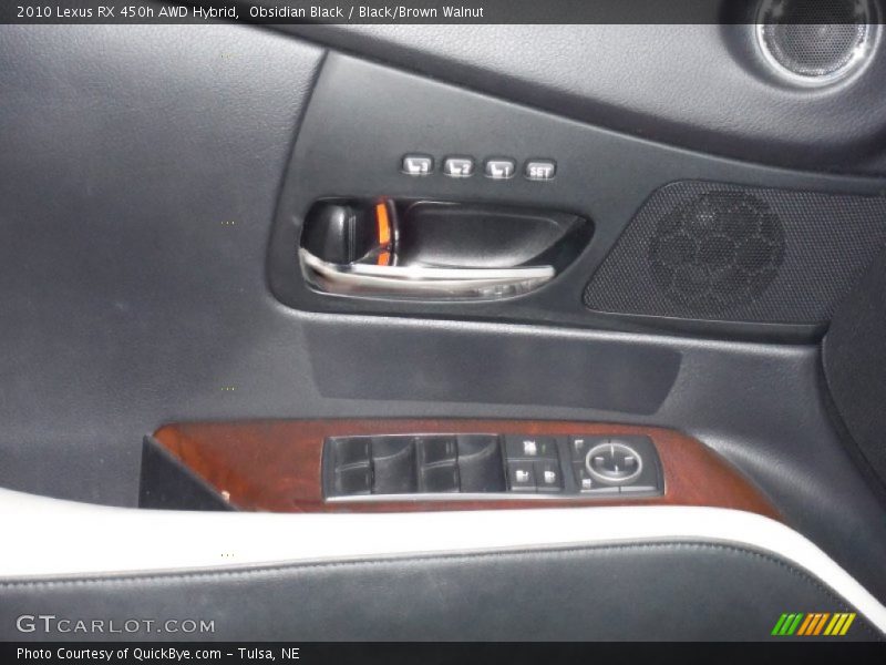 Obsidian Black / Black/Brown Walnut 2010 Lexus RX 450h AWD Hybrid