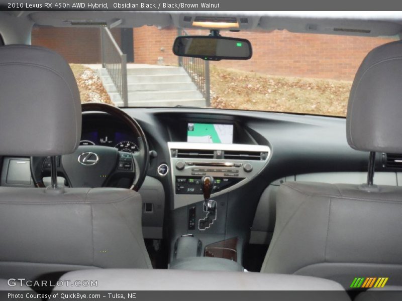 Obsidian Black / Black/Brown Walnut 2010 Lexus RX 450h AWD Hybrid