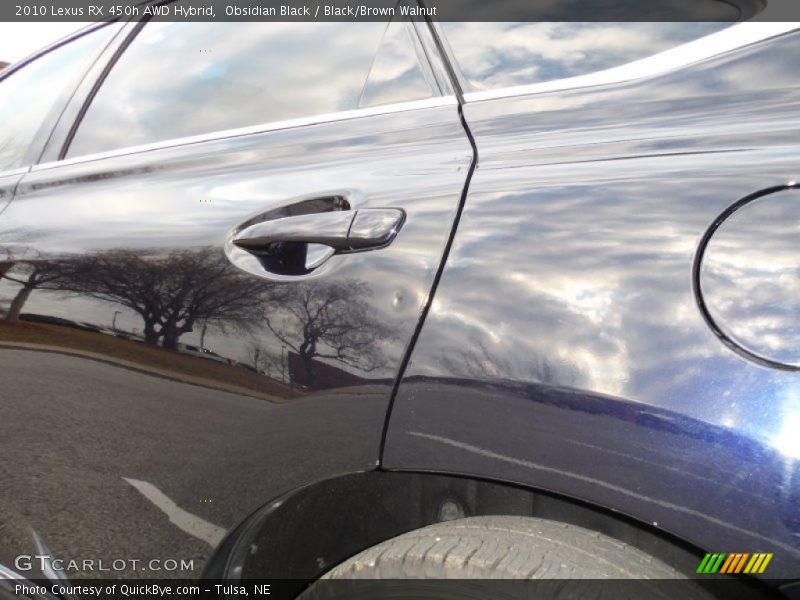 Obsidian Black / Black/Brown Walnut 2010 Lexus RX 450h AWD Hybrid