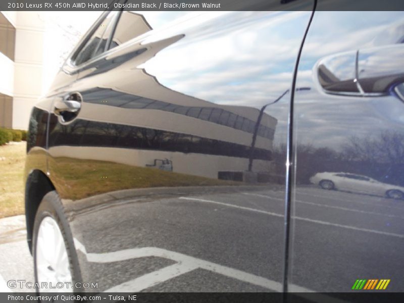 Obsidian Black / Black/Brown Walnut 2010 Lexus RX 450h AWD Hybrid