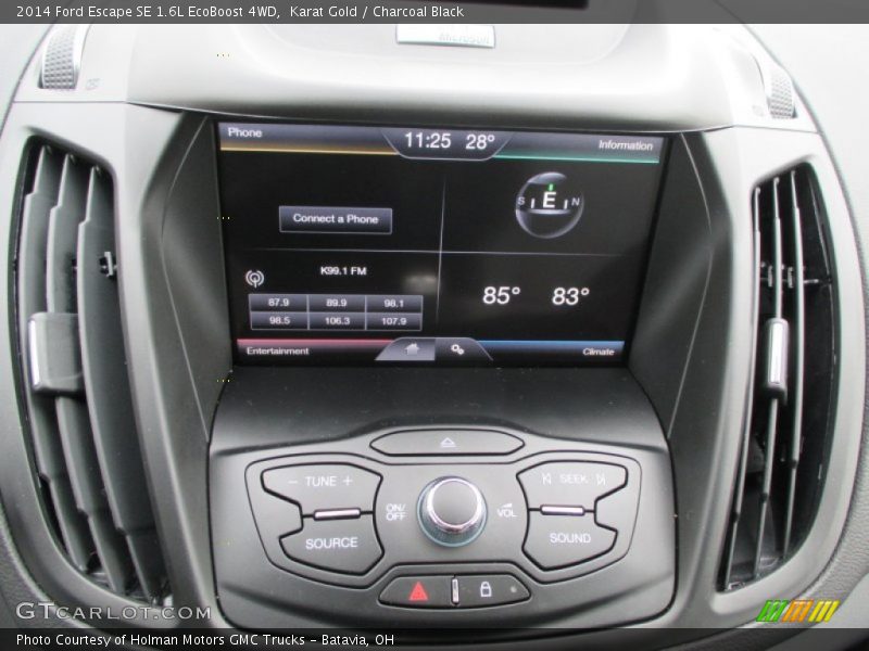 Karat Gold / Charcoal Black 2014 Ford Escape SE 1.6L EcoBoost 4WD
