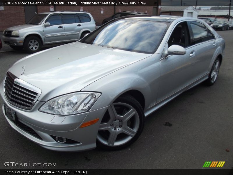Iridium Silver Metallic / Grey/Dark Grey 2009 Mercedes-Benz S 550 4Matic Sedan