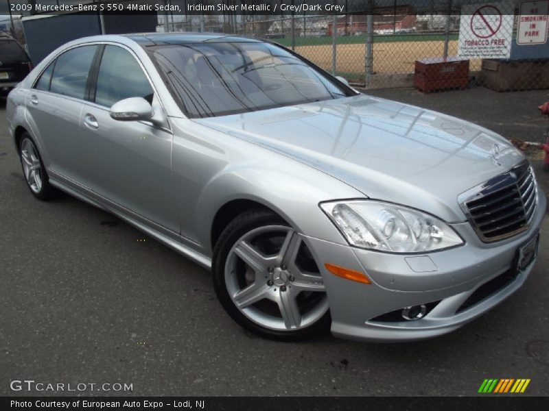 Iridium Silver Metallic / Grey/Dark Grey 2009 Mercedes-Benz S 550 4Matic Sedan