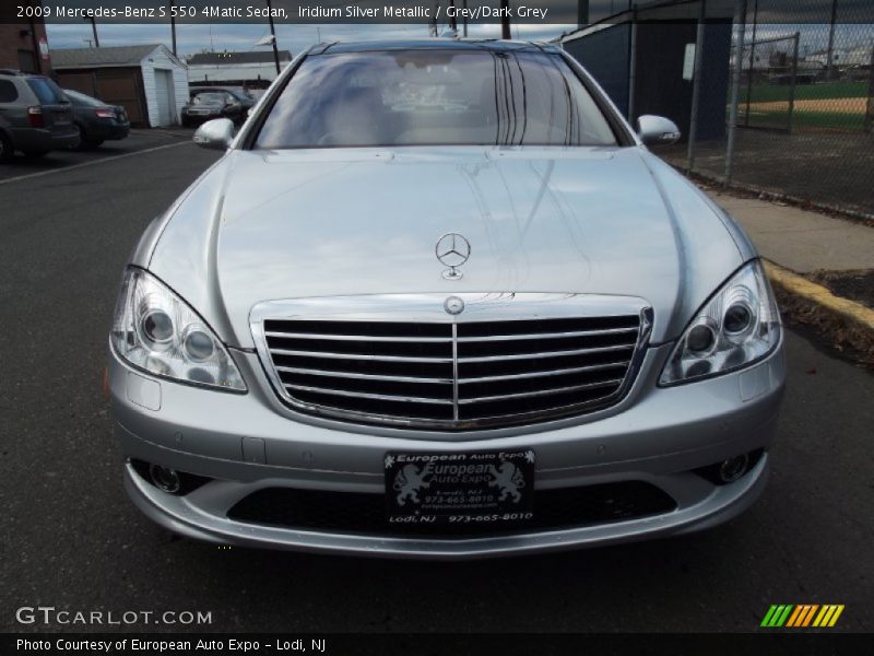 Iridium Silver Metallic / Grey/Dark Grey 2009 Mercedes-Benz S 550 4Matic Sedan