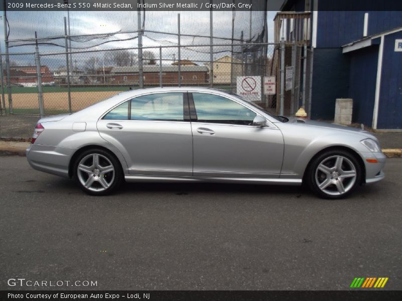 Iridium Silver Metallic / Grey/Dark Grey 2009 Mercedes-Benz S 550 4Matic Sedan