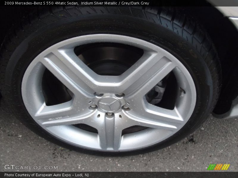 Iridium Silver Metallic / Grey/Dark Grey 2009 Mercedes-Benz S 550 4Matic Sedan
