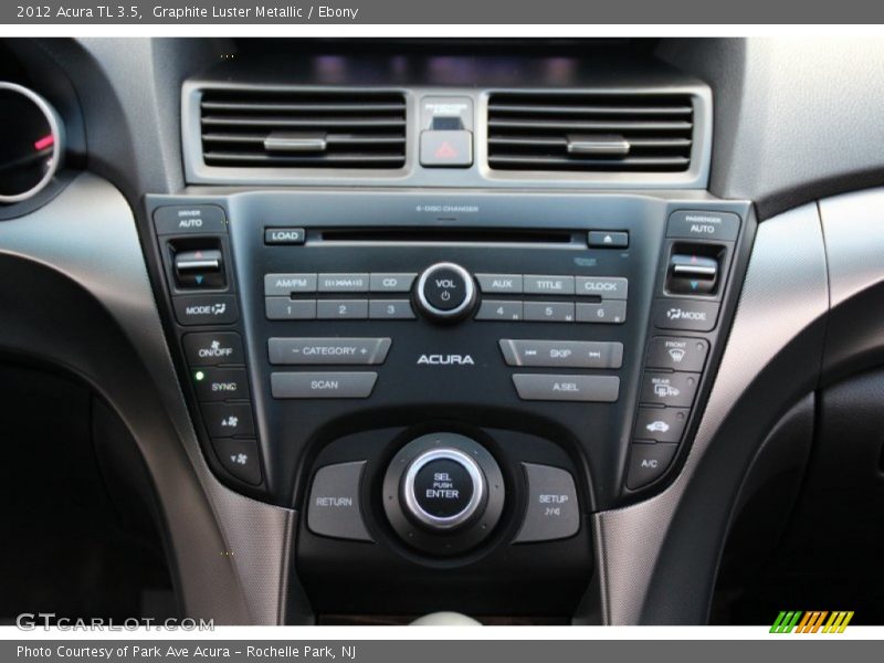 Graphite Luster Metallic / Ebony 2012 Acura TL 3.5