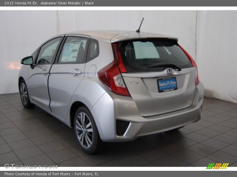 Alabaster Silver Metallic / Black 2015 Honda Fit EX