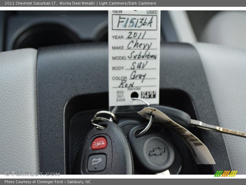 Mocha Steel Metallic / Light Cashmere/Dark Cashmere 2011 Chevrolet Suburban LT