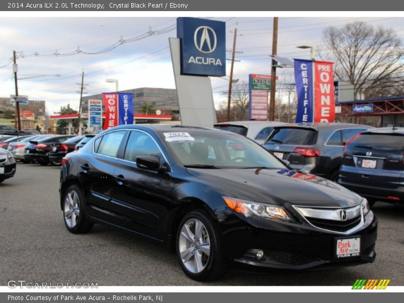 Crystal Black Pearl / Ebony 2014 Acura ILX 2.0L Technology