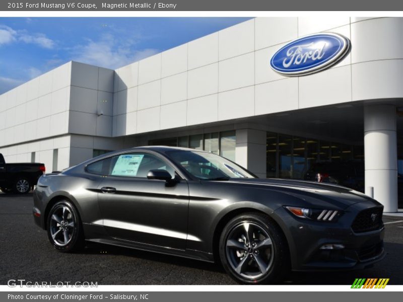 Magnetic Metallic / Ebony 2015 Ford Mustang V6 Coupe