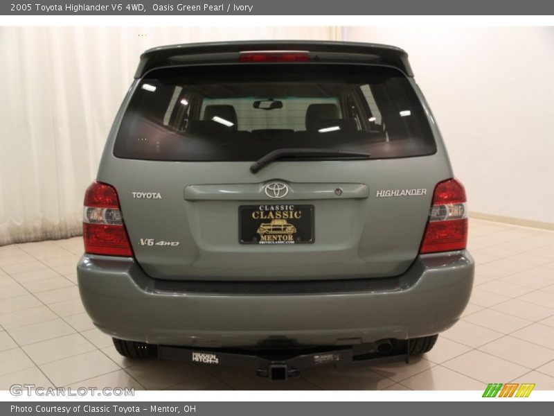 Oasis Green Pearl / Ivory 2005 Toyota Highlander V6 4WD