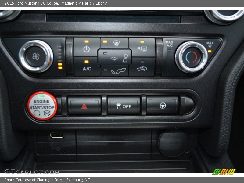 Magnetic Metallic / Ebony 2015 Ford Mustang V6 Coupe