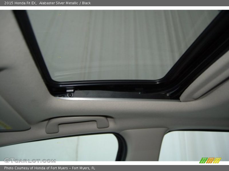 Alabaster Silver Metallic / Black 2015 Honda Fit EX