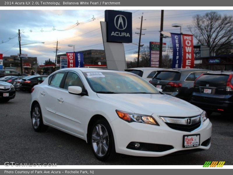 Bellanova White Pearl / Parchment 2014 Acura ILX 2.0L Technology