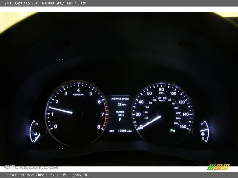 Nebula Gray Pearl / Black 2013 Lexus ES 350