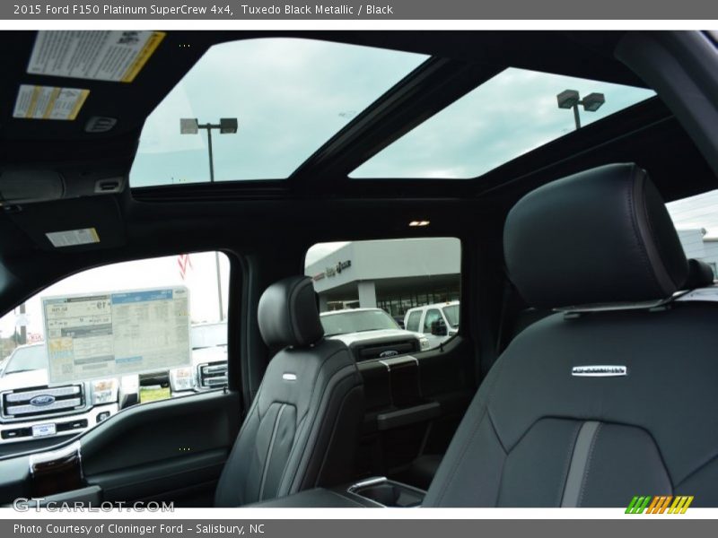Sunroof of 2015 F150 Platinum SuperCrew 4x4