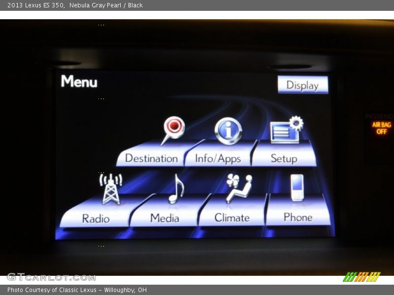 Nebula Gray Pearl / Black 2013 Lexus ES 350
