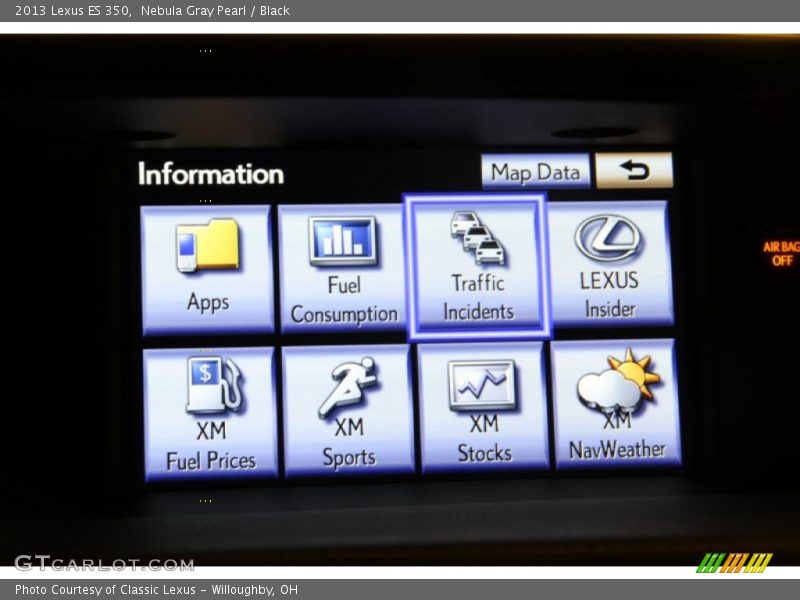 Nebula Gray Pearl / Black 2013 Lexus ES 350