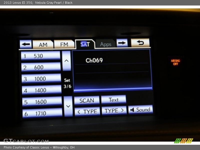 Nebula Gray Pearl / Black 2013 Lexus ES 350