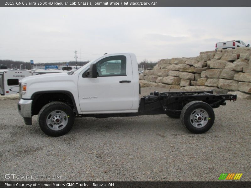 Summit White / Jet Black/Dark Ash 2015 GMC Sierra 2500HD Regular Cab Chassis