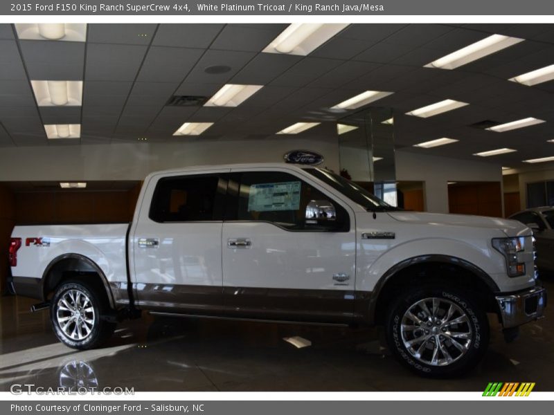 White Platinum Tricoat / King Ranch Java/Mesa 2015 Ford F150 King Ranch SuperCrew 4x4