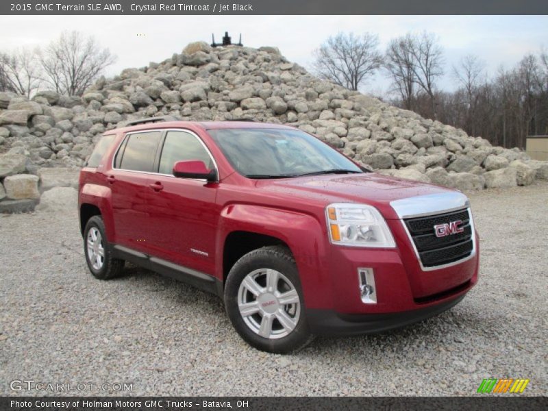 Crystal Red Tintcoat / Jet Black 2015 GMC Terrain SLE AWD