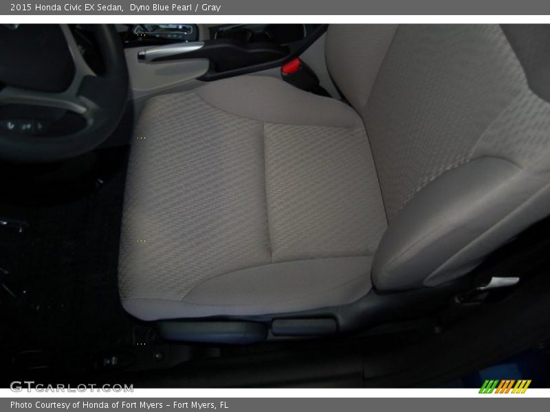 Dyno Blue Pearl / Gray 2015 Honda Civic EX Sedan