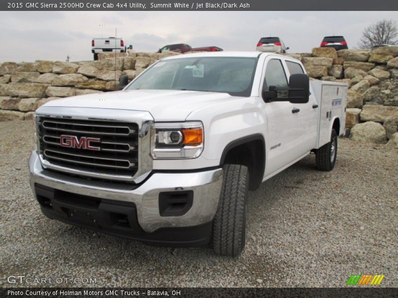 Summit White / Jet Black/Dark Ash 2015 GMC Sierra 2500HD Crew Cab 4x4 Utility