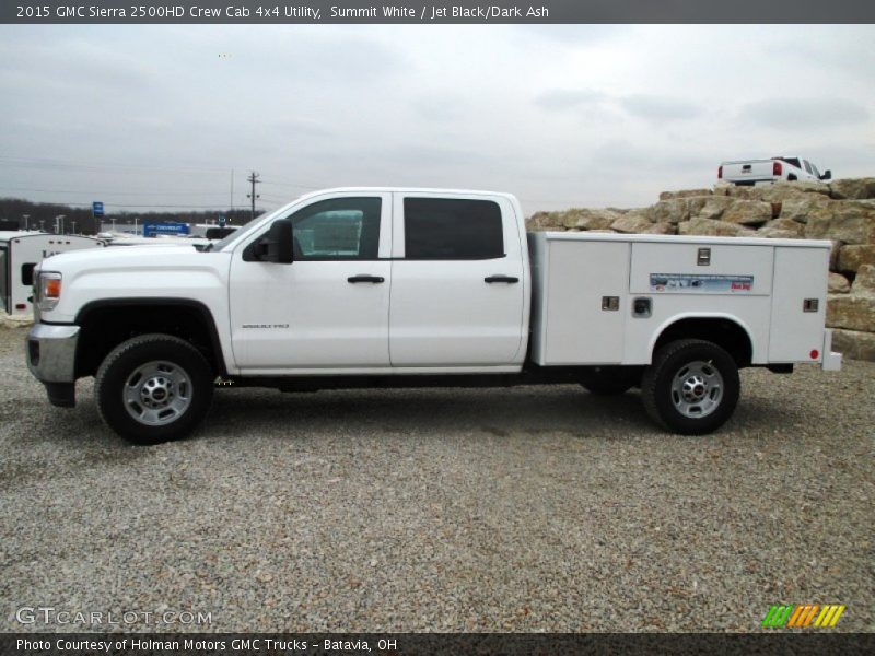 Summit White / Jet Black/Dark Ash 2015 GMC Sierra 2500HD Crew Cab 4x4 Utility