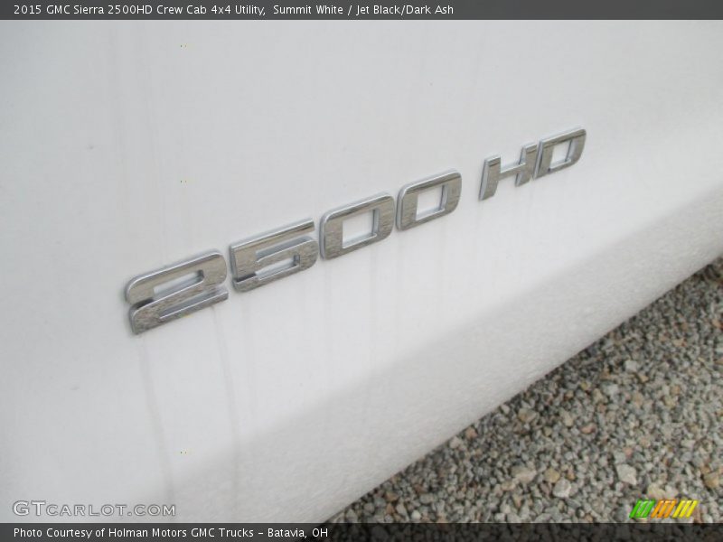 Summit White / Jet Black/Dark Ash 2015 GMC Sierra 2500HD Crew Cab 4x4 Utility
