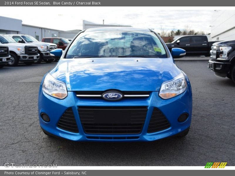 Blue Candy / Charcoal Black 2014 Ford Focus SE Sedan