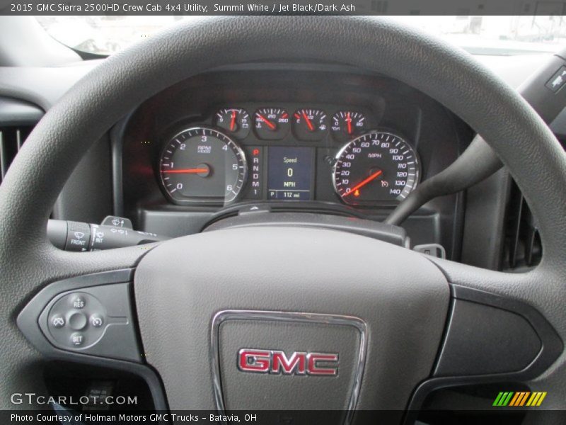 Summit White / Jet Black/Dark Ash 2015 GMC Sierra 2500HD Crew Cab 4x4 Utility