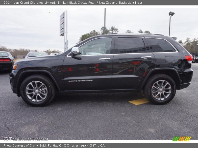 Brilliant Black Crystal Pearl / New Zealand Black/Light Frost 2014 Jeep Grand Cherokee Limited