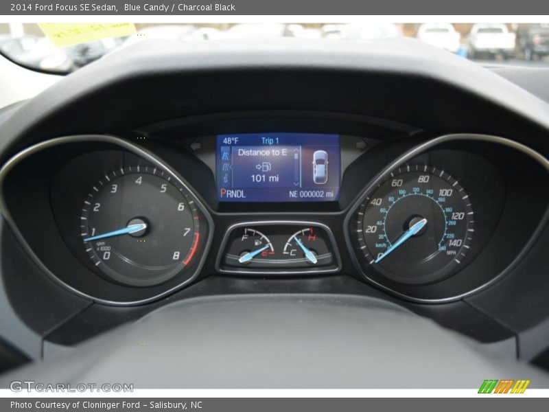 Blue Candy / Charcoal Black 2014 Ford Focus SE Sedan