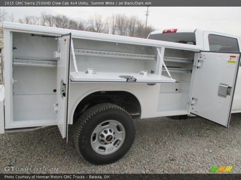 Summit White / Jet Black/Dark Ash 2015 GMC Sierra 2500HD Crew Cab 4x4 Utility