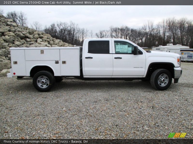 Summit White / Jet Black/Dark Ash 2015 GMC Sierra 2500HD Crew Cab 4x4 Utility