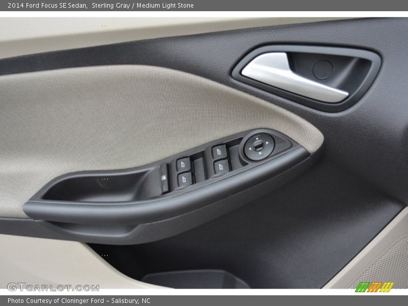 Sterling Gray / Medium Light Stone 2014 Ford Focus SE Sedan