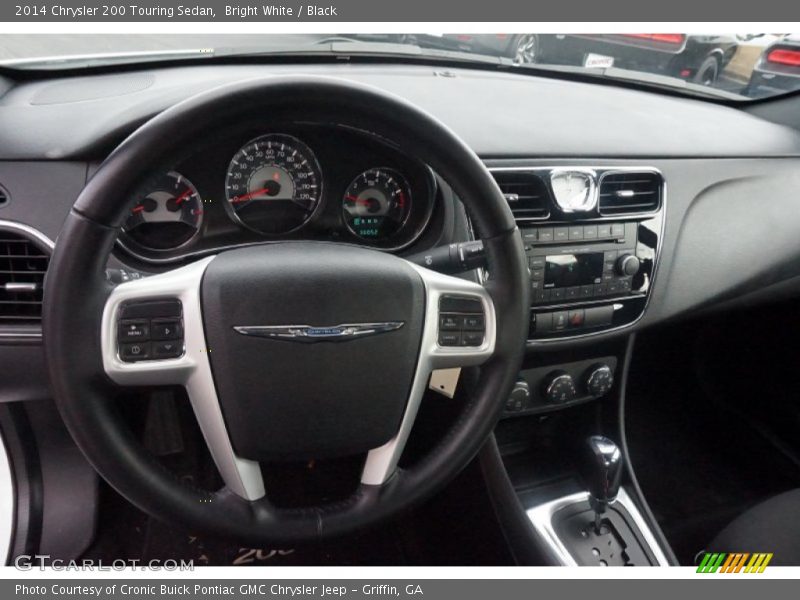 Bright White / Black 2014 Chrysler 200 Touring Sedan
