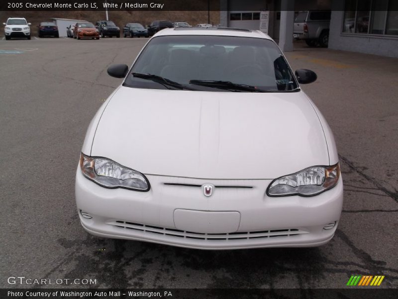White / Medium Gray 2005 Chevrolet Monte Carlo LS