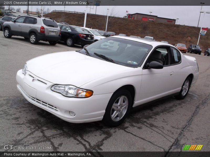 White / Medium Gray 2005 Chevrolet Monte Carlo LS