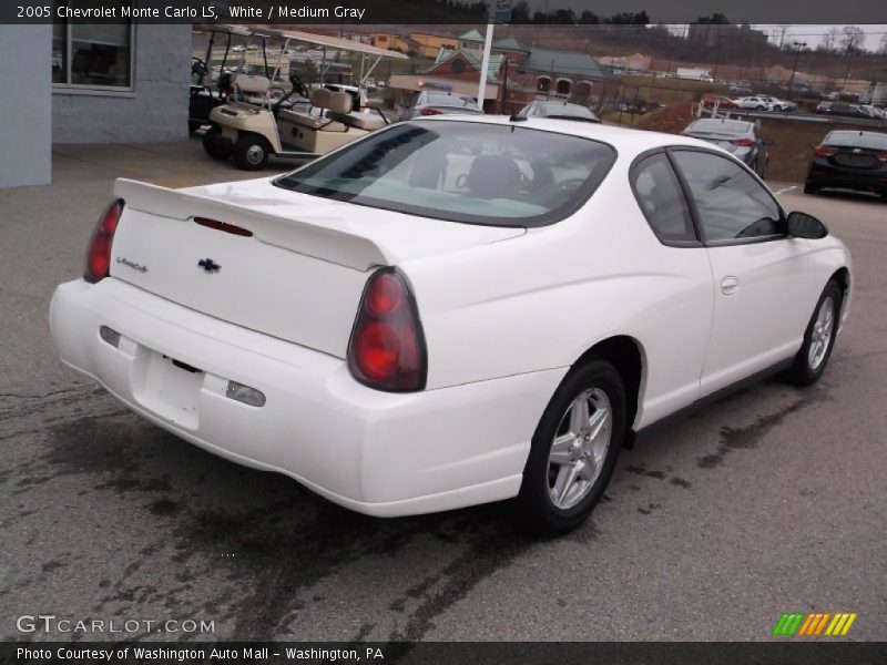 White / Medium Gray 2005 Chevrolet Monte Carlo LS