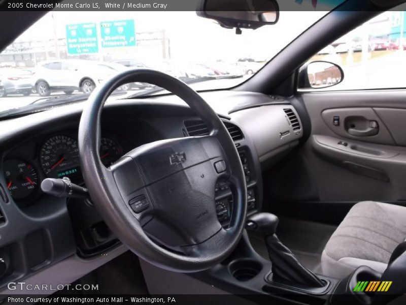 White / Medium Gray 2005 Chevrolet Monte Carlo LS